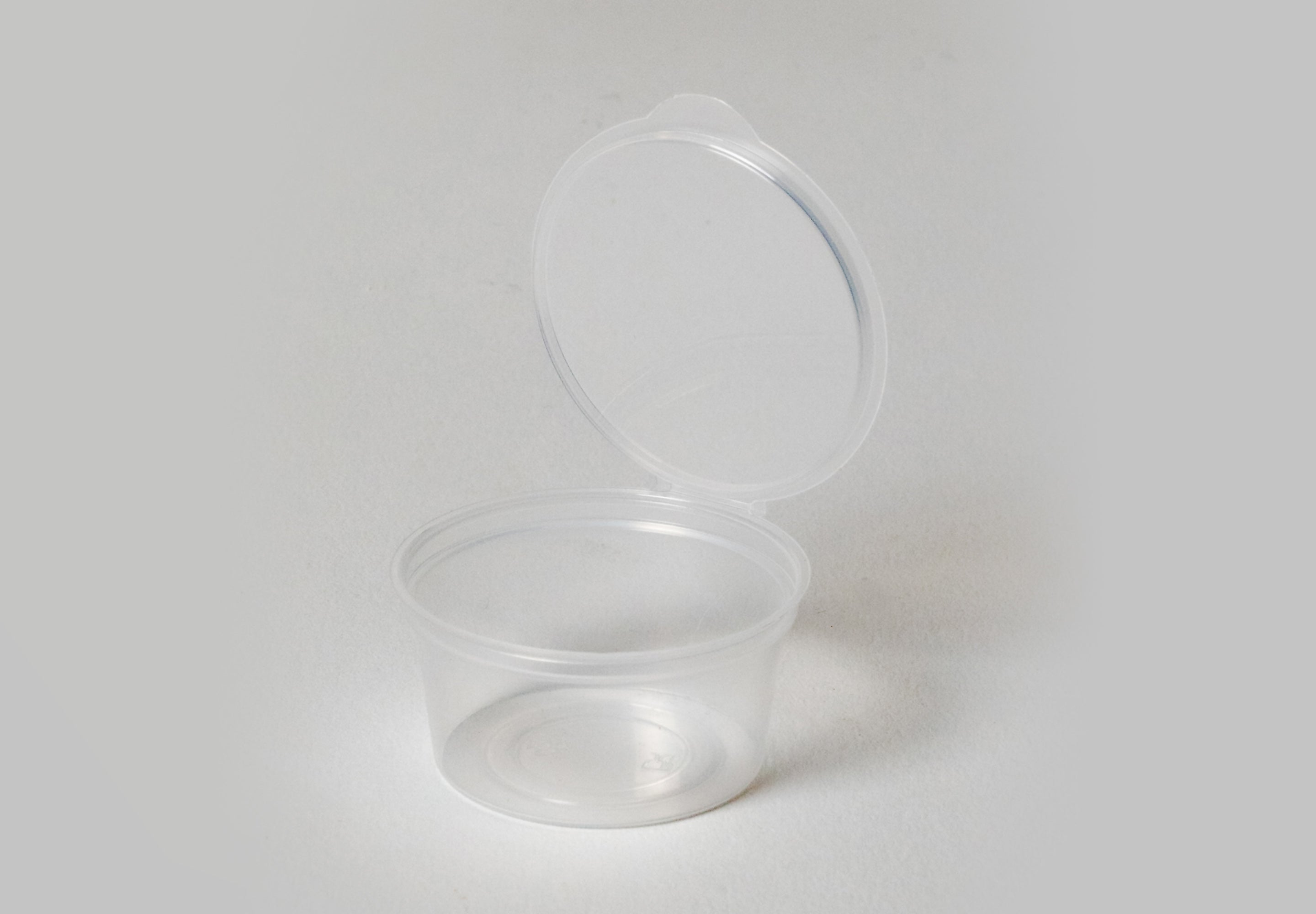 Image of 1oz Clear Hinged Portion Cup